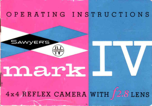 Sawyer's Mark IV manual cover