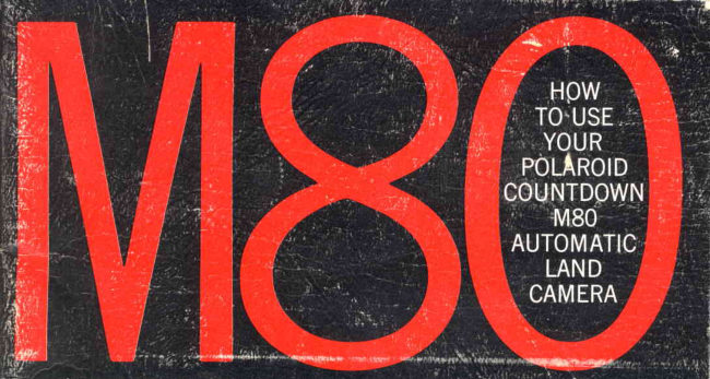 Polaroid M80 manual cover