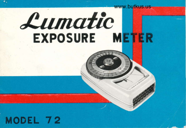 Lumatic Meter manual cover