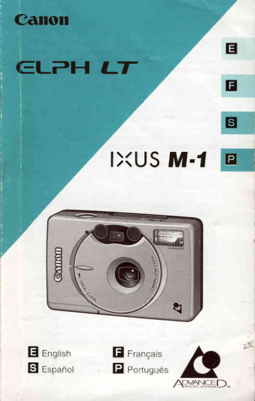 Canon ELPH LT / IXUS M-1 manual cover