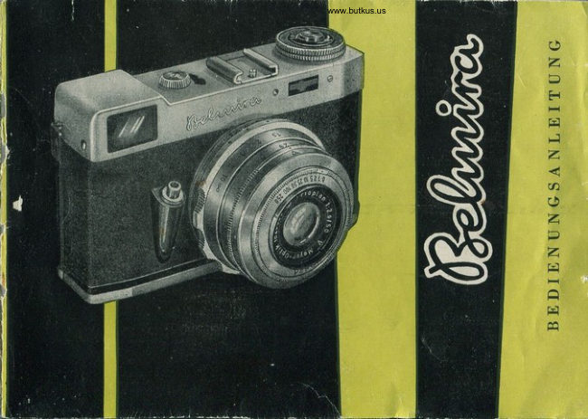 Welta Belmira manual cover