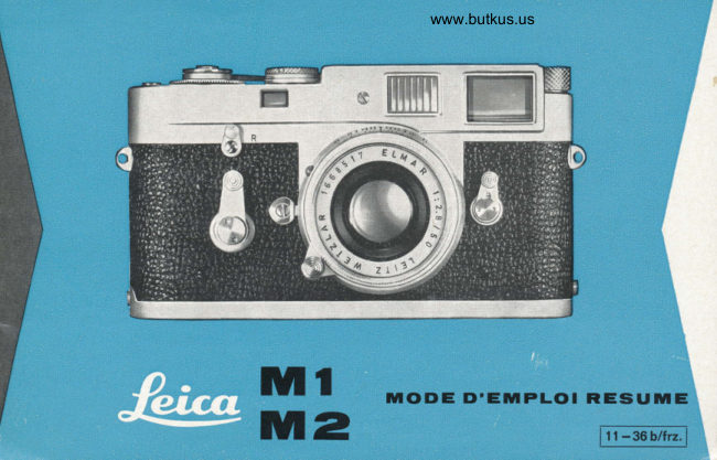 Leica M2 manual cover