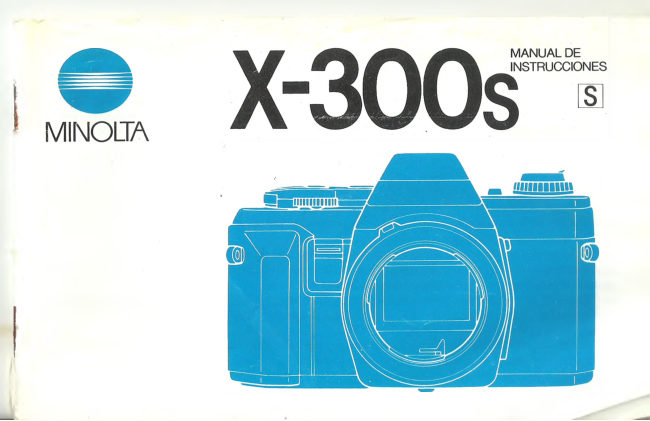 Minolta X-300s manual cover