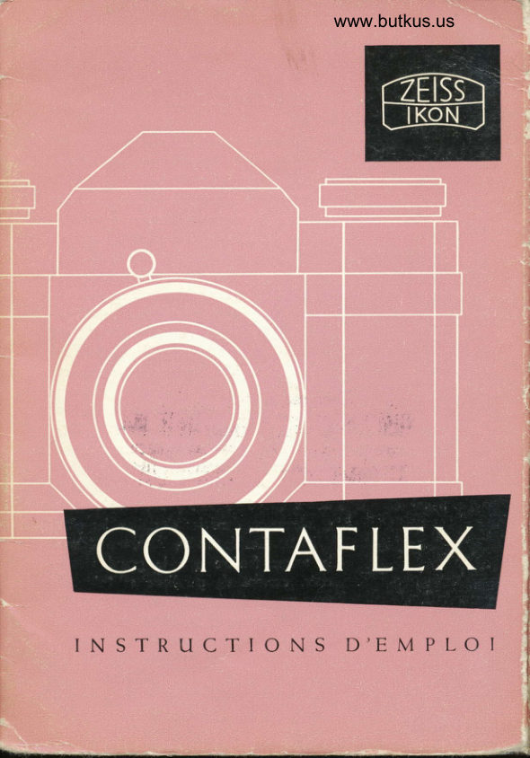 Zeiss Ikon Contaflex manual cover