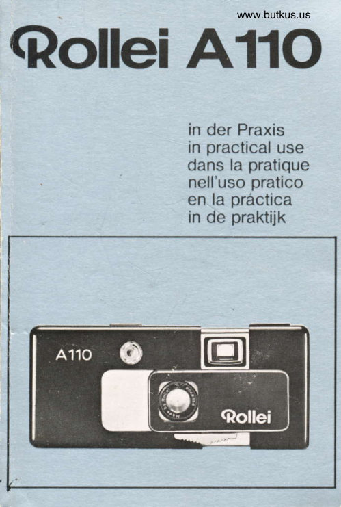 Rollei A110 manual cover