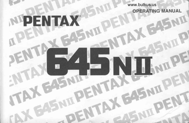 Pentax 645n II manual cover