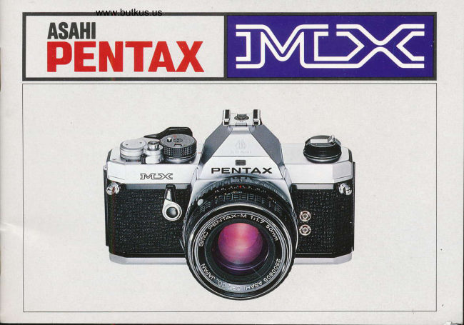 Pentax MX Direct scan manual cover