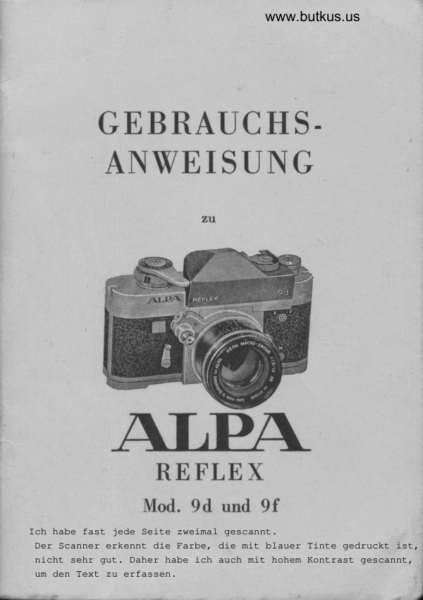 Alpa 9D - 9F Pt1 manual cover