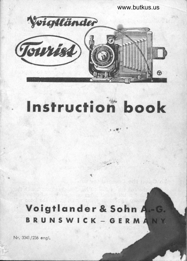 Voigtlander Tourist manual cover