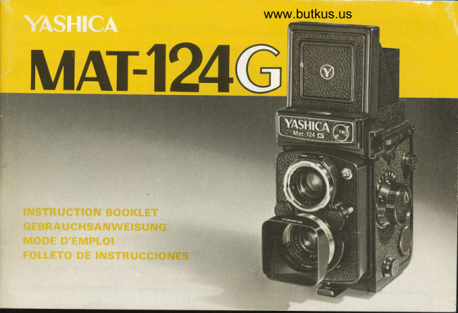 Yashica Mat 124G manual cover