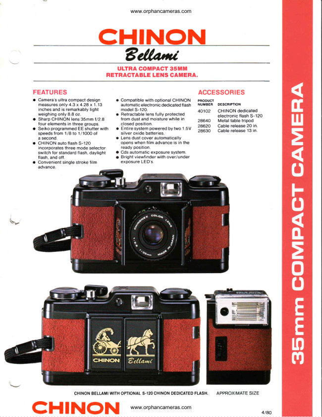 CHINON BALLAMI (Red) manual cover