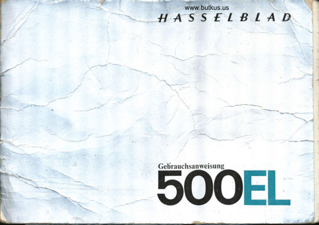 Hasselblad 500EL manual cover