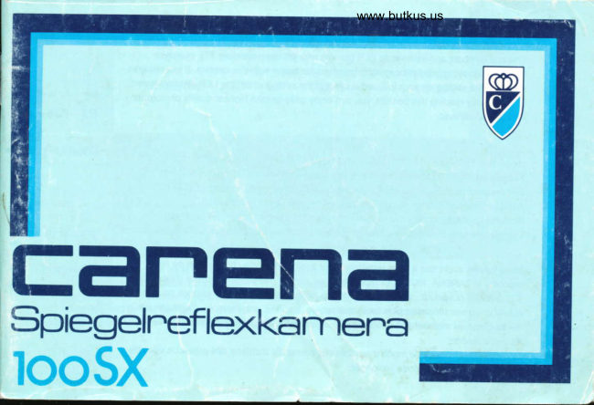 Carena 100SX Jap Ital Sp manual cover