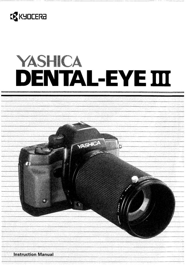 Yashica Dental Eye III manual cover