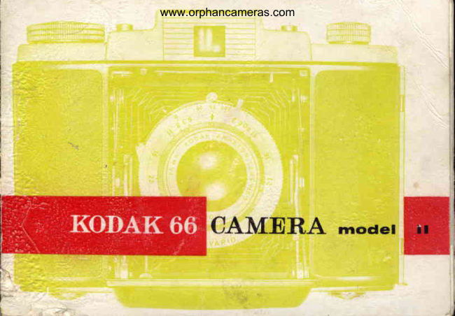 Kodak 66 Model II manual cover
