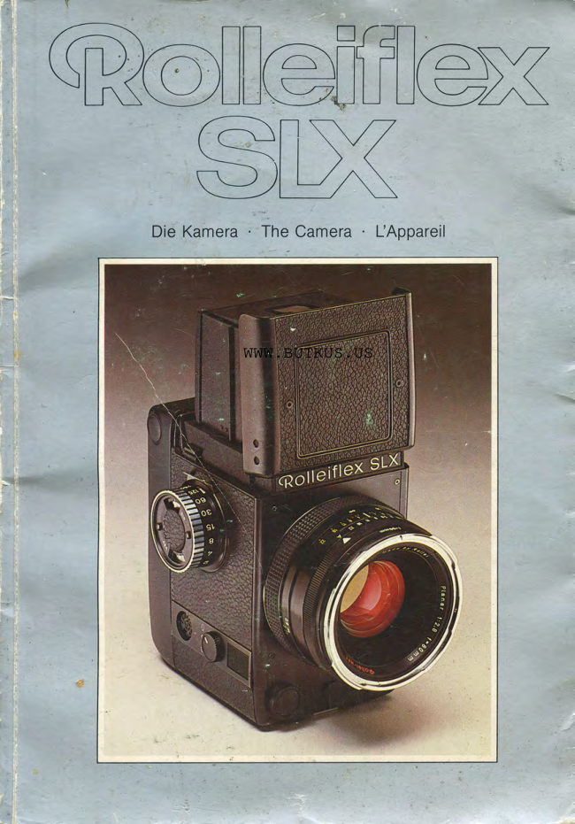 Rolleiflex Slx German manual cover