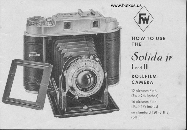 F/W Solidar Jr, I and II manual cover