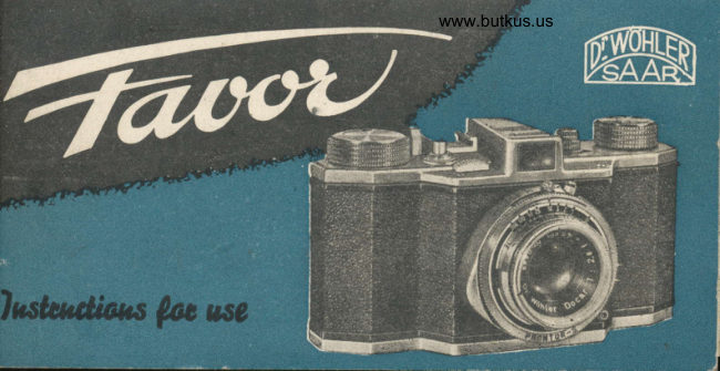 Favor manual cover