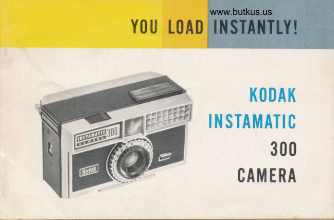 Kodak Instamatic 300 manual cover