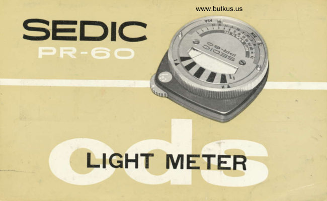 SEDIC PR-60 manual cover