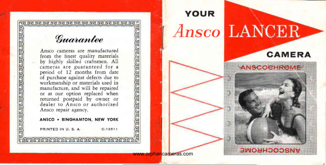 Ansco Lancer manual cover