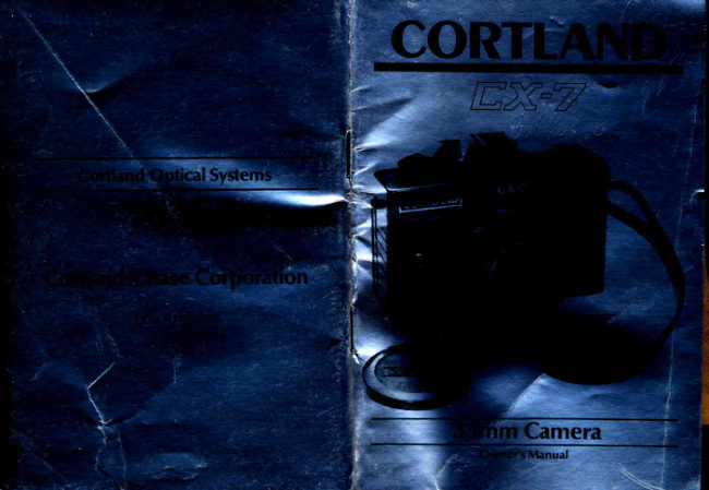 Cortland CX-7 manual cover