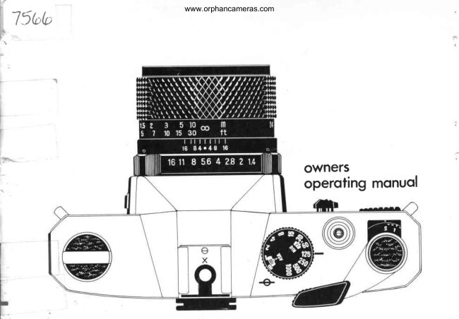 Mamiya DSX 1000 manual cover
