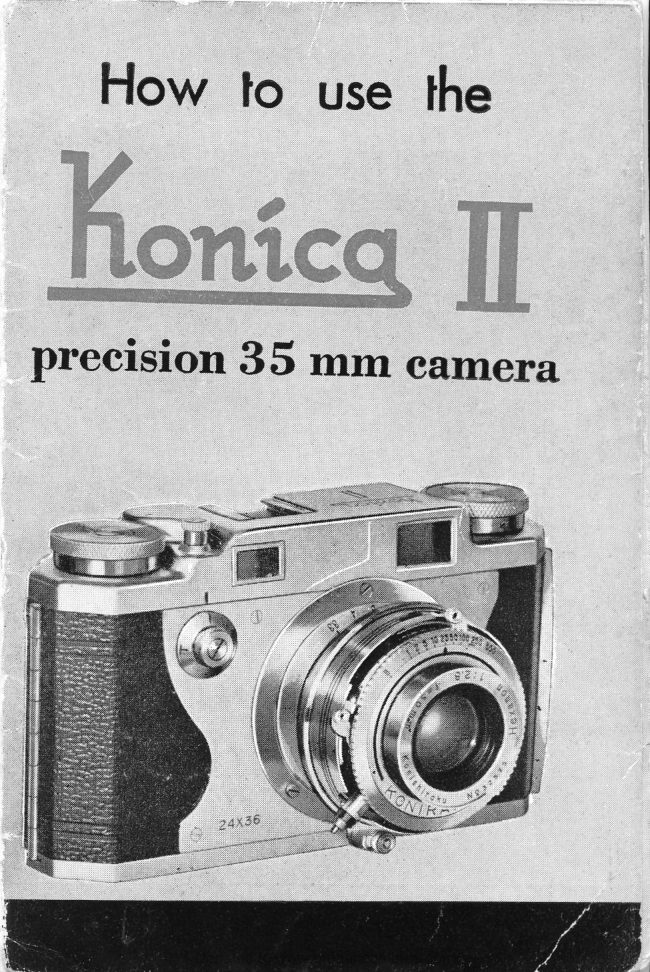 Konica II manual cover