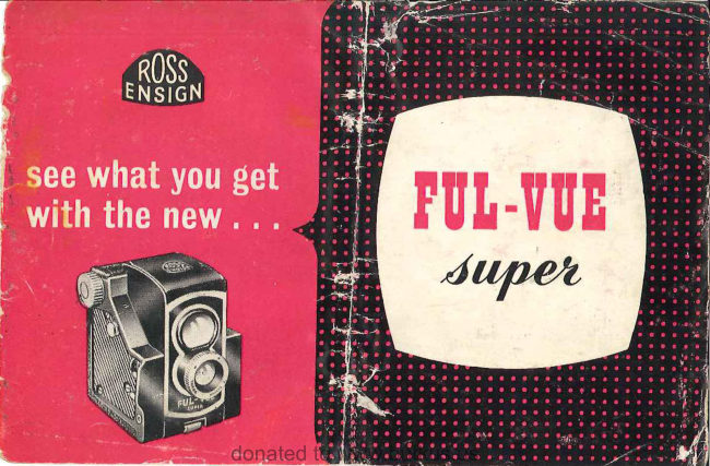 Ross Ensign Full-Vue Super manual cover