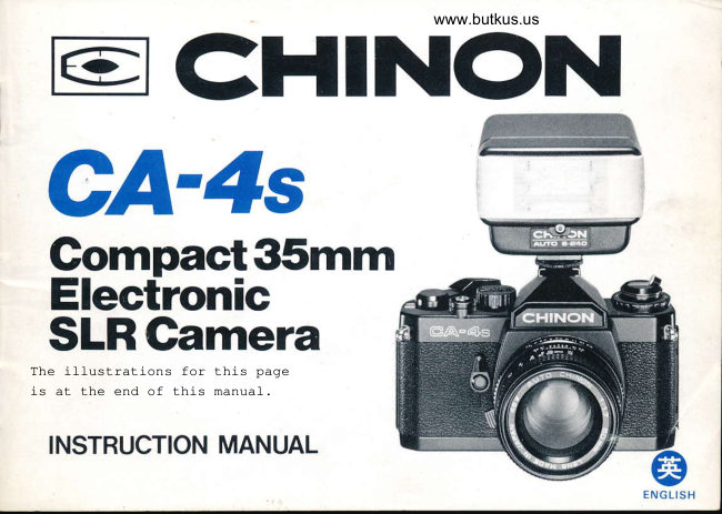 Chinon CA-4s manual cover