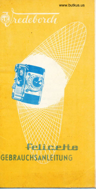 Vredeborch Felicette manual cover