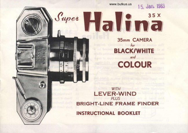 Halina Super 35X manual cover