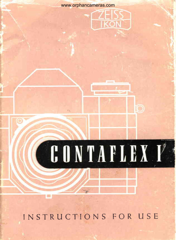 Zeiss Ikon CONTAFLEX I manual cover