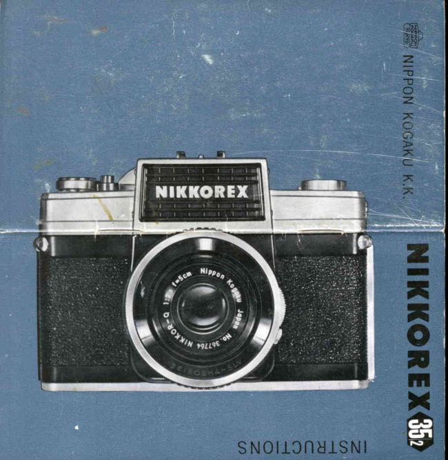 Nikon Nikkorex 35 2 BOOKLET manual cover