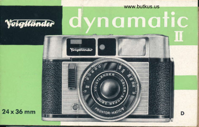 Voigtlander Dynamatic II manual cover
