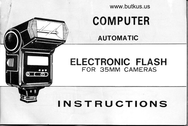 Computer Automatic Bounce Electronic Flash manual cover