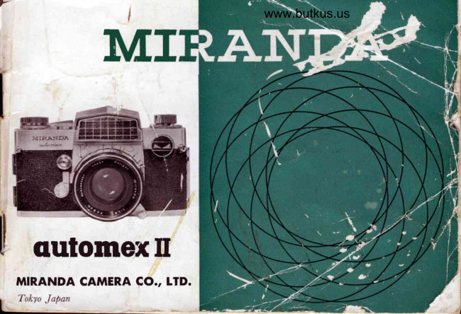 Miranda Automex II manual cover