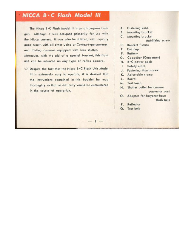 FORNICCA B-C manual cover