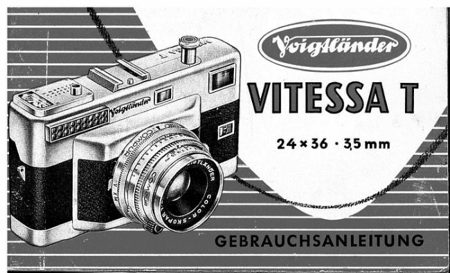 Voigtlander Vitessa T manual cover