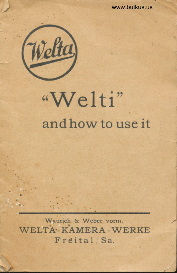 WELTA Welti manual cover