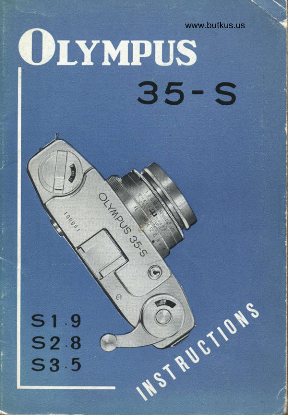 Olympus 35 S manual cover