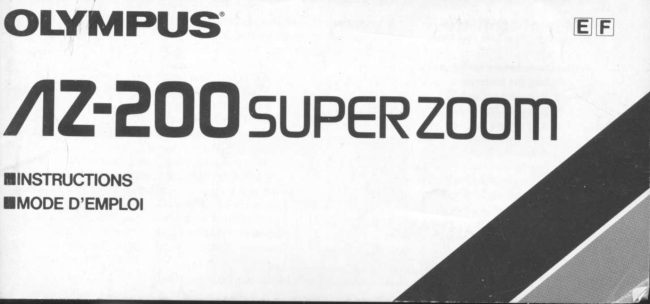 Olympus AZ-200 Super Zoom manual cover