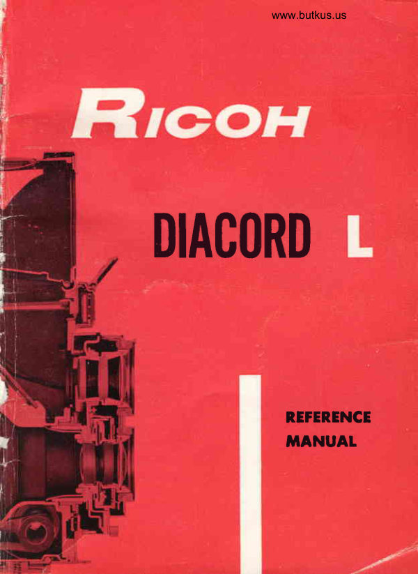 Ricoh Diacord manual cover