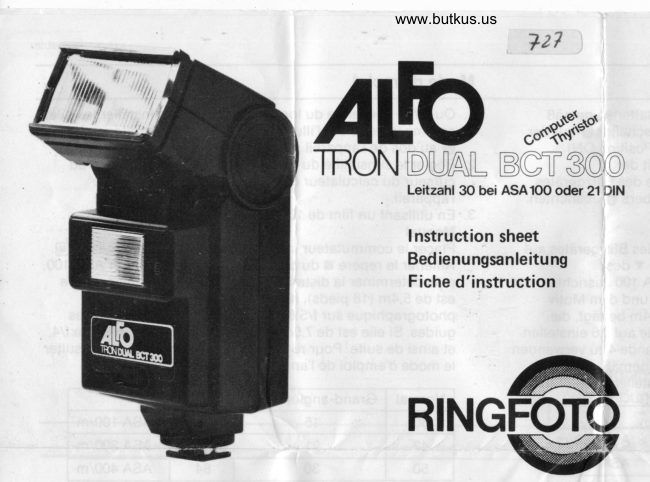 ALFO Tron Dual BCT 30 manual cover