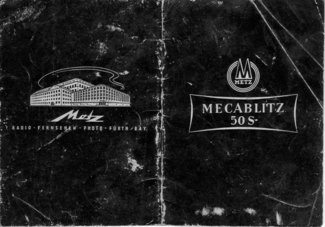 Metz Mecablitz 50 S manual cover