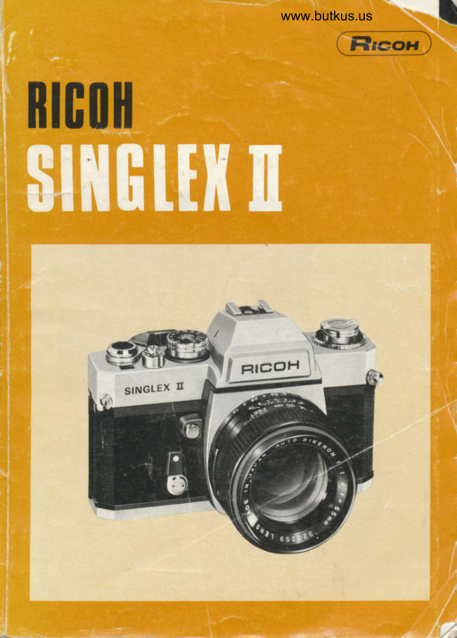 RICOH SINGLEX II manual cover