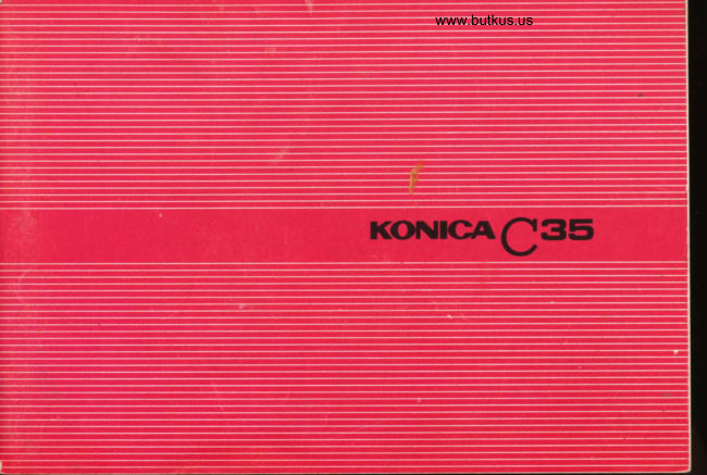 Konica C35 manual cover