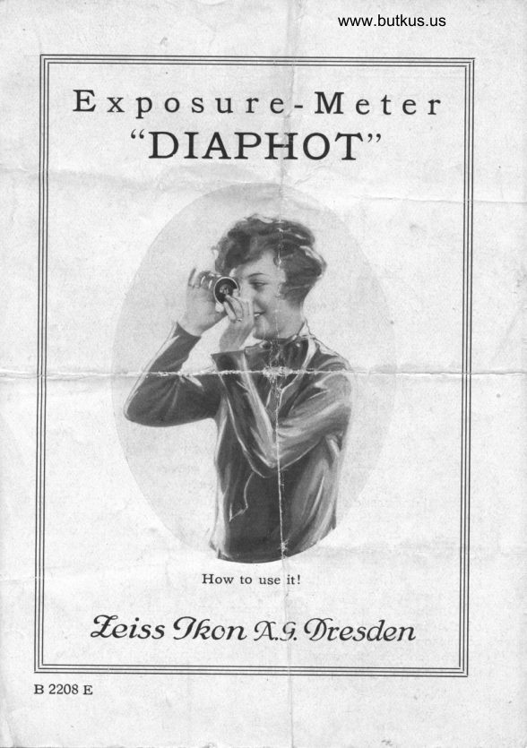 Zeiss Ikon Diaphot manual cover