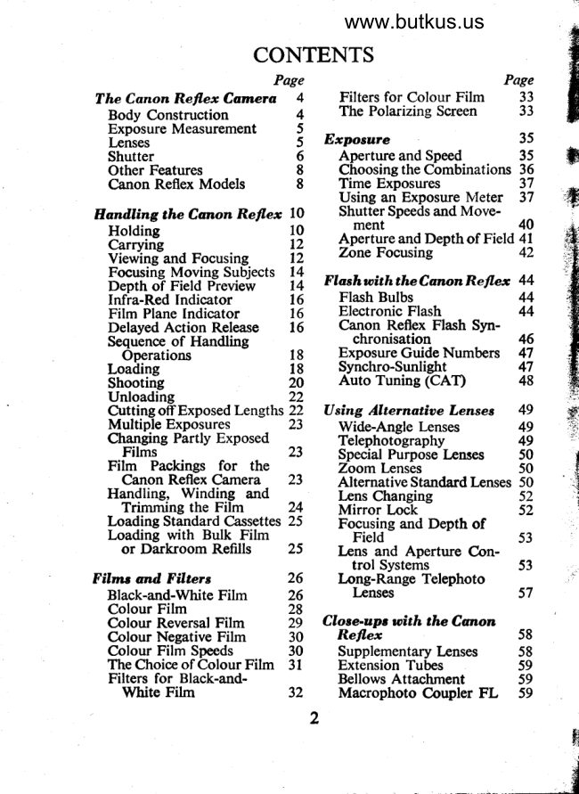 Canon Reflex guide manual cover