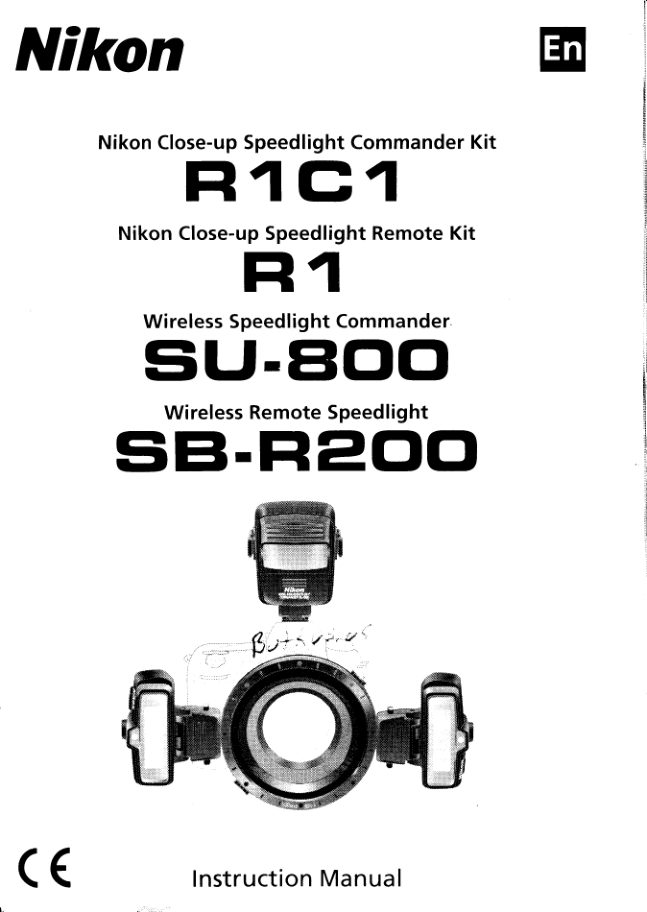 Nikon Macro flash manual cover